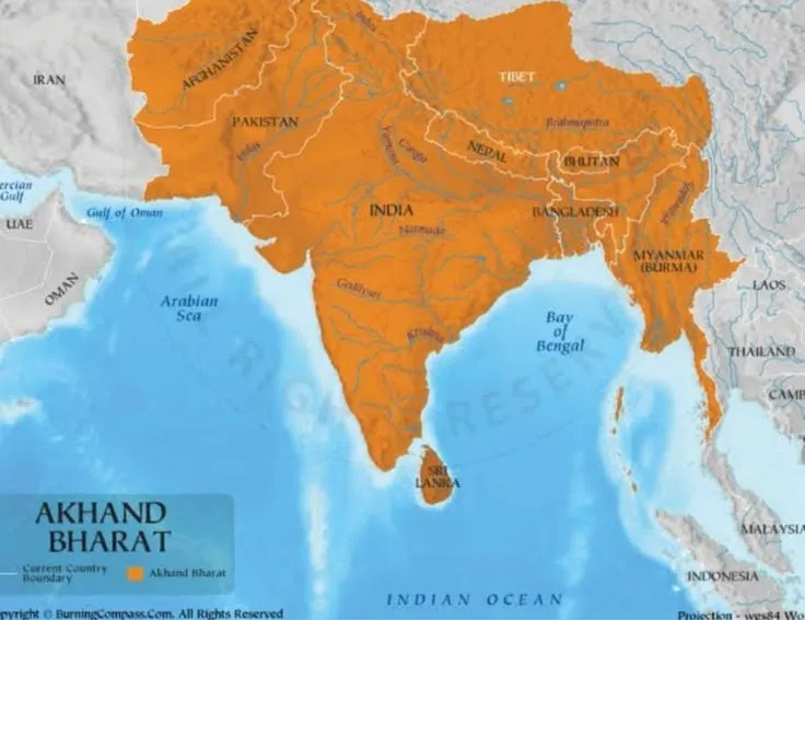 अखंड भारत से यह 9 देश अलग हुए